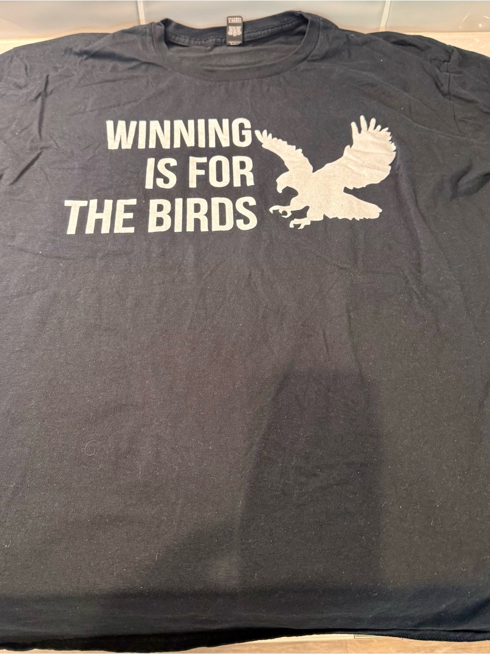 Winning Is For The Birds Graphic T-Shirt - Black